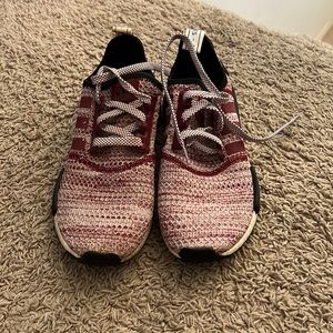 Maroon and white NMD